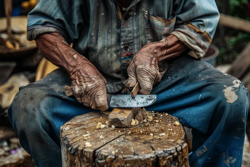 Preservando la Tradicion Afilado de Machetes con Metodos Ancestrales